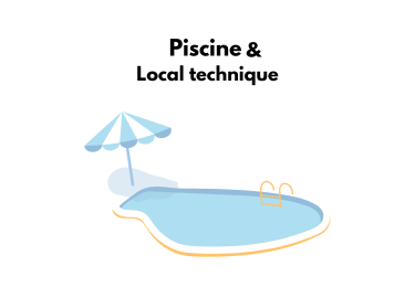 Piscines et local technique